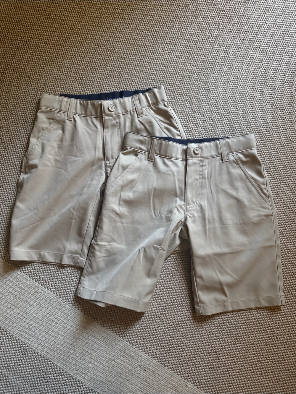 French Toast Boys Flat Front Khaki Shorts - Light Tan Size 7